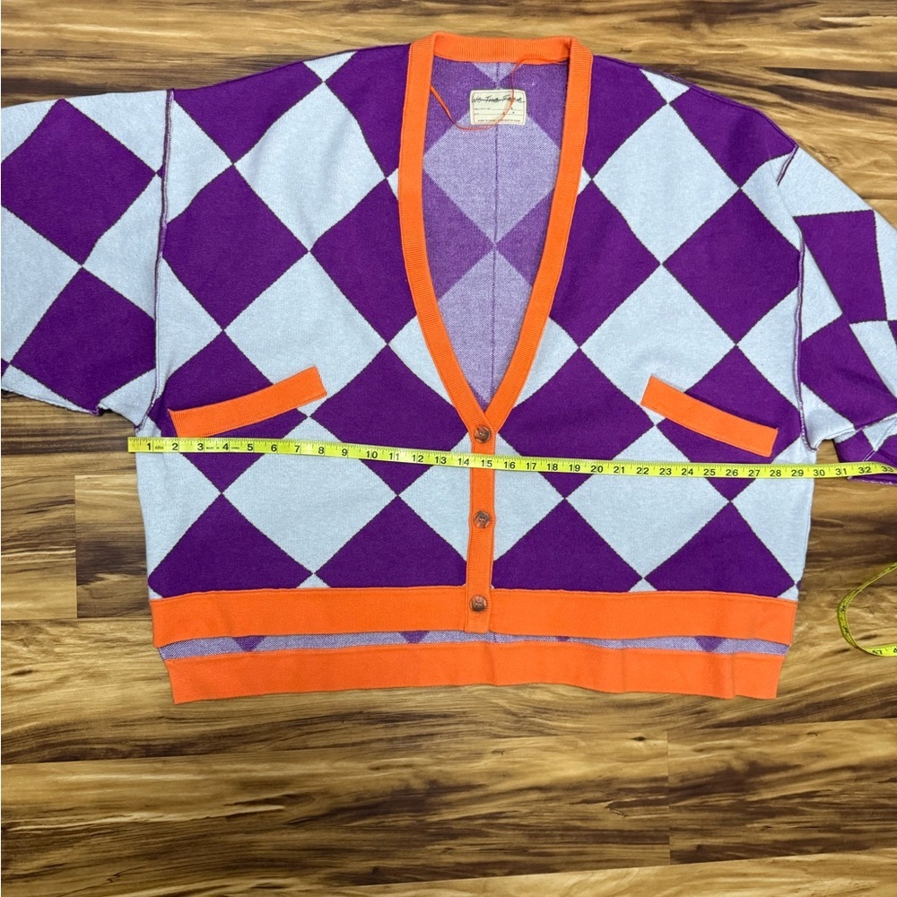Free People Manny Argyle Cardigan - Picture 4 of 5